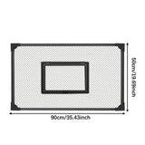 Maxbell Aquarium Anti Jumping Net Cover Mesh with Window Cuttable DIY Tear Resistant 90x50cm