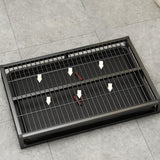 Maxbell Indoor Dog Potty Tray Washable Portable Mesh Grids Keep Clean Dog Litter Box black M