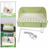 Maxbell Parrot Bath Shower USB Automatic Parrot Bird Bathtub for Medium Birds Budgie