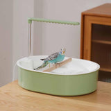 Maxbell Bird Automatic Bath Shower Automatic Bird Bathtub for Budgie Parakeet Conure