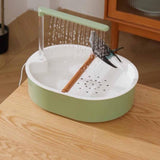 Maxbell Bird Automatic Bath Shower Automatic Bird Bathtub for Budgie Parakeet Conure