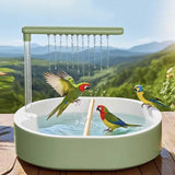 Maxbell Bird Automatic Bath Shower Automatic Bird Bathtub for Budgie Parakeet Conure