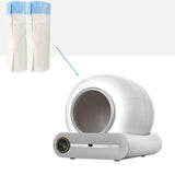Maxbell 15Pcs Cat Litter Box Liners Thickened Trash Bags Automatic Litter Box Liners White