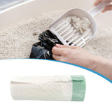 Maxbell 15Pcs Cat Litter Box Liners Thickened Trash Bags Automatic Litter Box Liners Green