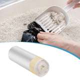 Maxbell 15Pcs Cat Litter Box Liners Thickened Trash Bags Automatic Litter Box Liners Light Yellow