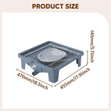 Maxbell Pet Toilet Pet Supplies Keep Paws Floors Clean with Drain Pipe Dog Potty Pan