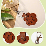 Maxbell Pet Hair Keepsake Keyring Key Holder Charm Cartoon Cute Dog Cat Fur Memorial Brown
