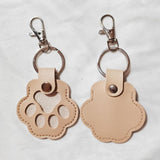 Maxbell Pet Hair Keepsake Keyring Key Holder Charm Cartoon Cute Dog Cat Fur Memorial Apricot