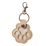 Maxbell Pet Hair Keepsake Keyring Key Holder Charm Cartoon Cute Dog Cat Fur Memorial Apricot