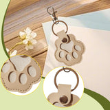 Maxbell Pet Hair Keepsake Keyring Key Holder Charm Cartoon Cute Dog Cat Fur Memorial Apricot