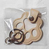 Maxbell Pet Hair Keepsake Keyring Key Holder Charm Cartoon Cute Dog Cat Fur Memorial Apricot