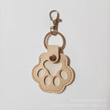 Maxbell Pet Hair Keepsake Keyring Key Holder Charm Cartoon Cute Dog Cat Fur Memorial Apricot