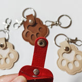 Maxbell Pet Hair Keepsake Keyring Key Holder Charm Cartoon Cute Dog Cat Fur Memorial Red