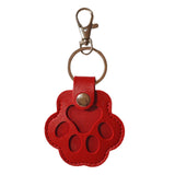 Maxbell Pet Hair Keepsake Keyring Key Holder Charm Cartoon Cute Dog Cat Fur Memorial Red