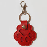 Maxbell Pet Hair Keepsake Keyring Key Holder Charm Cartoon Cute Dog Cat Fur Memorial Red