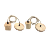 Maxbell Pendant Light Cord E27 Socket Retro Style for Cafe Hotel (Bulb Not Included) Square