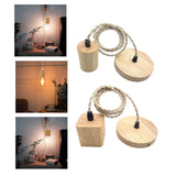 Maxbell Pendant Light Cord E27 Socket Retro Style for Cafe Hotel (Bulb Not Included) Square
