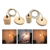 Maxbell Pendant Light Cord E27 Socket Retro Style for Cafe Hotel (Bulb Not Included) Square