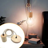 Maxbell Pendant Light Cord E27 Socket Retro Style for Cafe Hotel (Bulb Not Included) Round