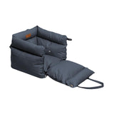 Maxbell Dog Car Seat Adjustable Strap Sturdy with Storage Pockets Puppy Booster Seat Dark Blue