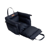 Maxbell Dog Car Seat Adjustable Strap Sturdy with Storage Pockets Puppy Booster Seat Black