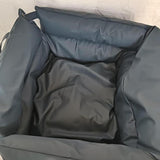 Maxbell Dog Car Seat Adjustable Strap Sturdy with Storage Pockets Puppy Booster Seat Black