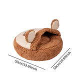 Maxbell Slipper Cat Bed with Cover Comfortable Dog Bed Soft Cozy for Small Dogs 50x50cm