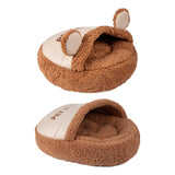 Maxbell Slipper Cat Bed with Cover Comfortable Dog Bed Soft Cozy for Small Dogs 50x50cm