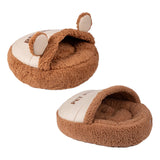 Maxbell Slipper Cat Bed with Cover Comfortable Dog Bed Soft Cozy for Small Dogs 50x50cm