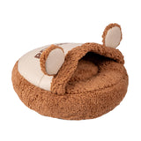 Maxbell Slipper Cat Bed with Cover Comfortable Dog Bed Soft Cozy for Small Dogs 50x50cm