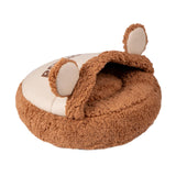 Maxbell Slipper Cat Bed with Cover Comfortable Dog Bed Soft Cozy for Small Dogs 50x50cm