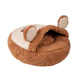 Maxbell Slipper Cat Bed with Cover Comfortable Dog Bed Soft Cozy for Small Dogs 50x50cm