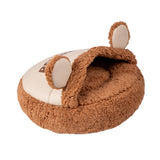 Maxbell Slipper Cat Bed with Cover Comfortable Dog Bed Soft Cozy for Small Dogs 50x50cm