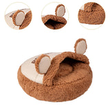 Maxbell Slipper Cat Bed with Cover Comfortable Dog Bed Soft Cozy for Small Dogs 50x50cm