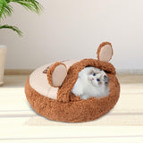 Maxbell Slipper Cat Bed with Cover Comfortable Dog Bed Soft Cozy for Small Dogs 50x50cm