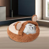 Maxbell Slipper Cat Bed with Cover Comfortable Dog Bed Soft Cozy for Small Dogs 50x50cm