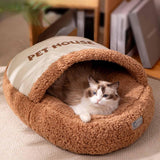 Maxbell Slipper Cat Bed with Cover Comfortable Dog Bed Soft Cozy for Small Dogs 65x45cm