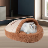 Maxbell Slipper Cat Bed with Cover Comfortable Dog Bed Soft Cozy for Small Dogs 65x45cm