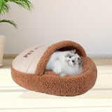 Maxbell Slipper Cat Bed with Cover Comfortable Dog Bed Soft Cozy for Small Dogs 65x45cm