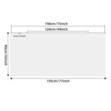 Maxbell Bathtub Shower Curtain Splashproof Multipurpose Clear EVA Bath Splash Guards