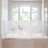 Maxbell Bathtub Shower Curtain Splashproof Multipurpose Clear EVA Bath Splash Guards