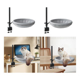 Maxbell Cat Desk Bed Kitten Furniture for Indoor Cats Clamp Mount Cat Hammock Perch Mesh Cloth