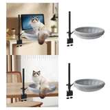Maxbell Cat Desk Bed Kitten Furniture for Indoor Cats Clamp Mount Cat Hammock Perch Mesh Cloth