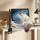 Maxbell Cat Desk Bed Kitten Furniture for Indoor Cats Clamp Mount Cat Hammock Perch Mesh Cloth