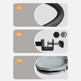 Maxbell Cat Desk Bed Kitten Furniture for Indoor Cats Clamp Mount Cat Hammock Perch Mesh Cloth and Plush