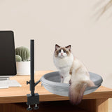 Maxbell Cat Desk Bed Kitten Furniture for Indoor Cats Clamp Mount Cat Hammock Perch Mesh Cloth and Plush