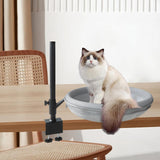 Maxbell Cat Desk Bed Kitten Furniture for Indoor Cats Clamp Mount Cat Hammock Perch Mesh Cloth and Plush