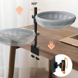 Maxbell Cat Desk Bed Kitten Furniture for Indoor Cats Clamp Mount Cat Hammock Perch Mesh Cloth and Plush