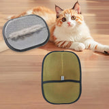 Maxbell Pet Hair Remover Glove Soft Pet Groomimg Gloves for Dogs Small Animals Horse Yellow