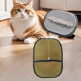 Maxbell Pet Hair Remover Glove Soft Pet Groomimg Gloves for Dogs Small Animals Horse Yellow